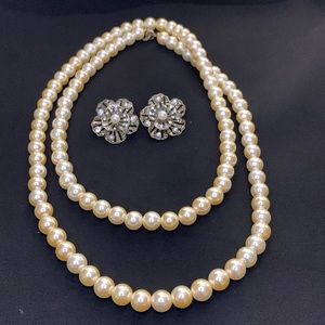 Faux Pears with earrings set